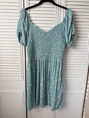American Eagle Floral Smocked Dress